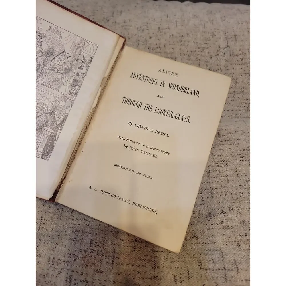Alices Adventures In Wonderland Through Looking Glass New Ed Vol 1 Antique